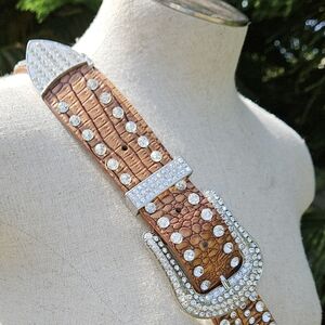 Rhinestone Studded Cowgirl Belt